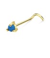 Turquoise Curved Nose Stud NSKZ-1765